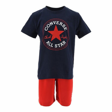 Träningskläder, Barn Converse Blå Röd Multicolour 2 Delar