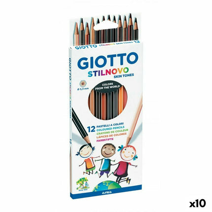 Färgpennor Giotto Stilnovo Skin Tones Multicolour (10 antal)