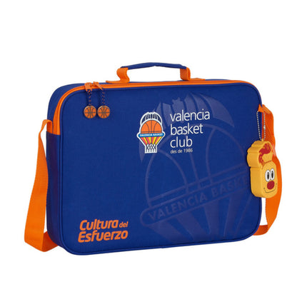 Skolväska Valencia Basket Blå Orange (38 x 28 x 6 cm)