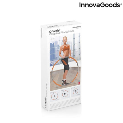 Avtagbar fitnessring täckt med skumgummi O-Waist InnovaGoods 8 Delar Orange (Renoverade A)