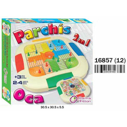Parchís och Oca Board 30,5 x 30,5 x 5,5 cm