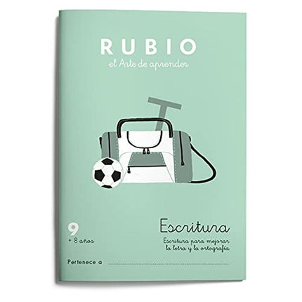 Writing and calligraphy notebook Rubio Nº9 A5 spanska 20 Blad (10 antal)
