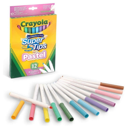 Markers Pastel Crayola Washable (12 uds)