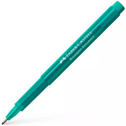 Marker pens Faber-Castell Broadpen Document Turquoise 10 quantity
