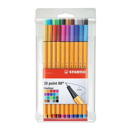 Marker pens Stabilo Point 88 20 Parts Multicolour
