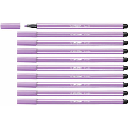 Marker pens Stabilo Pen 68 Purple (10 quantity)