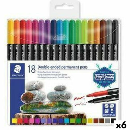 Marker pens Staedtler Design Journey Multicolour (6 number)