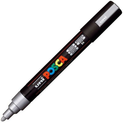 Marker pens POSCA PC-5M Silver (6 number)