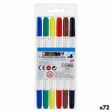 Marker pens Double end Multicolour (72 Quantity)