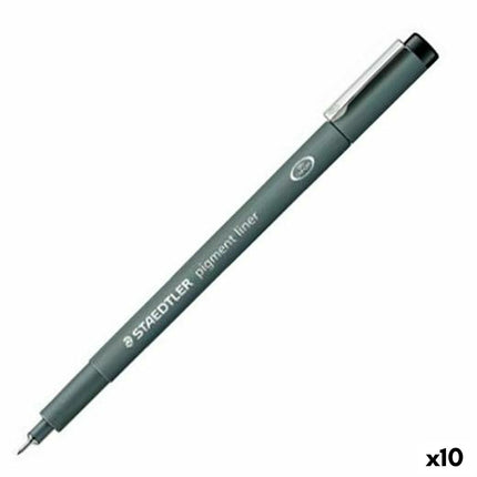 Marker pens Staedtler Pigment Line Black (10 quantity)